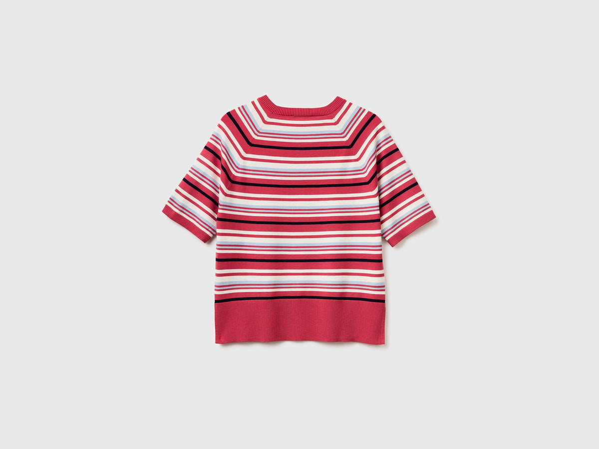 Maglia manica corta a righe