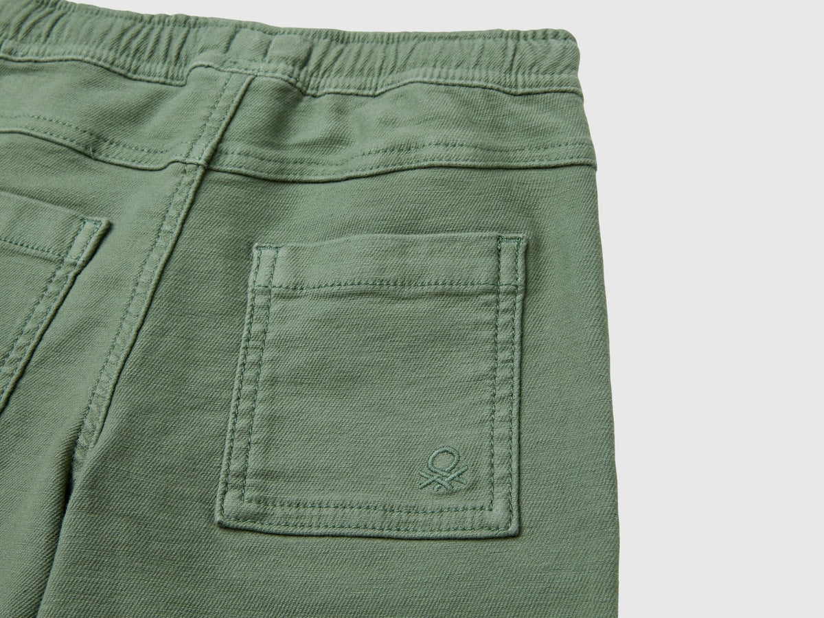 Joggers in misto cotone con coulisse