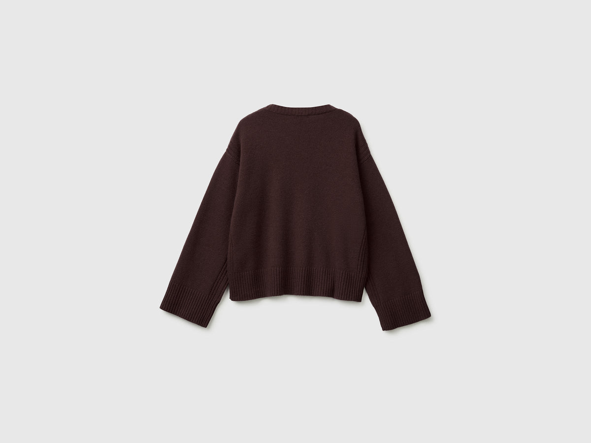Maglia boxy fit in misto lana