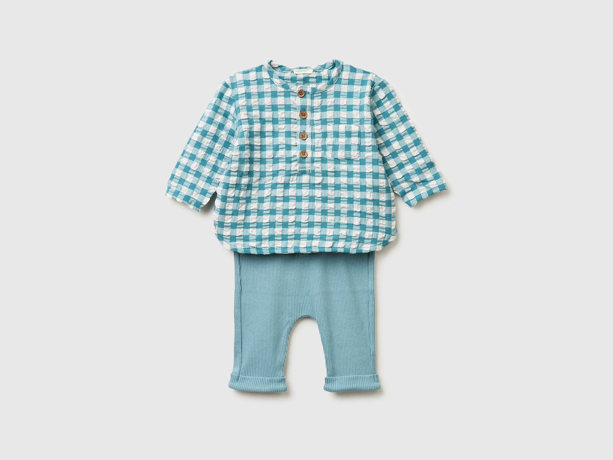 Set camicia a quadri e pantaloni