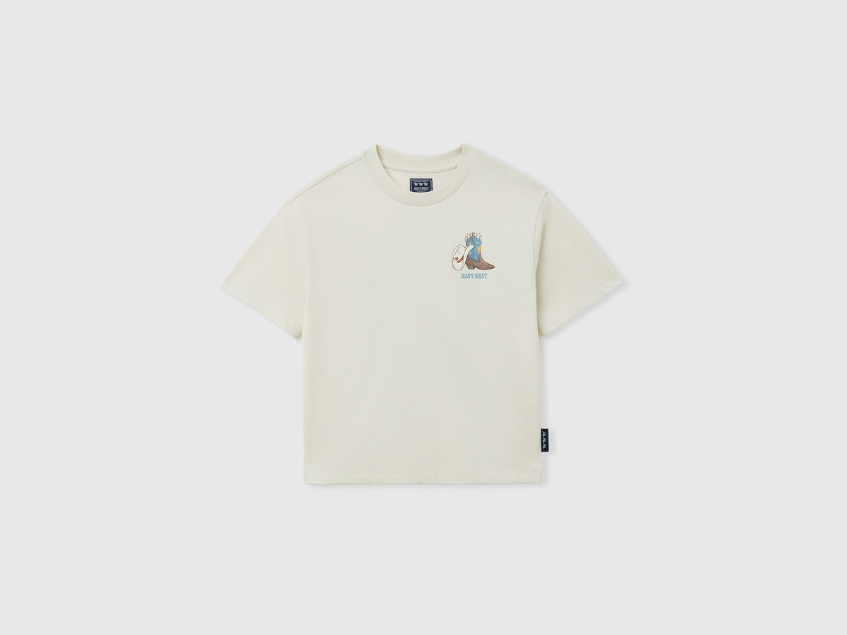 T-shirt con stampa western