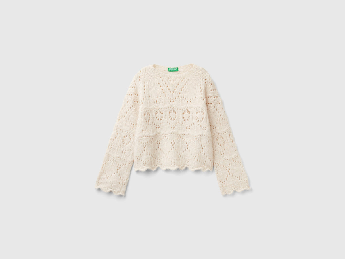 Maglia effetto pizzo