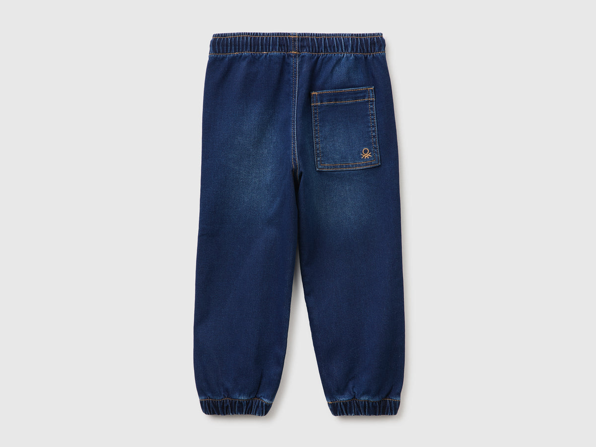 Pantaloni in felpa effetto denim