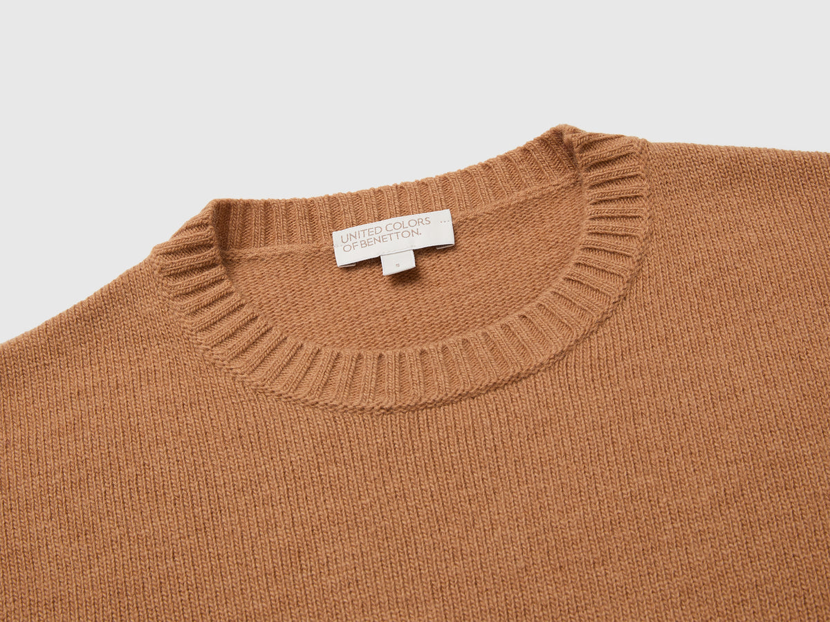Maglia boxy fit in misto lana