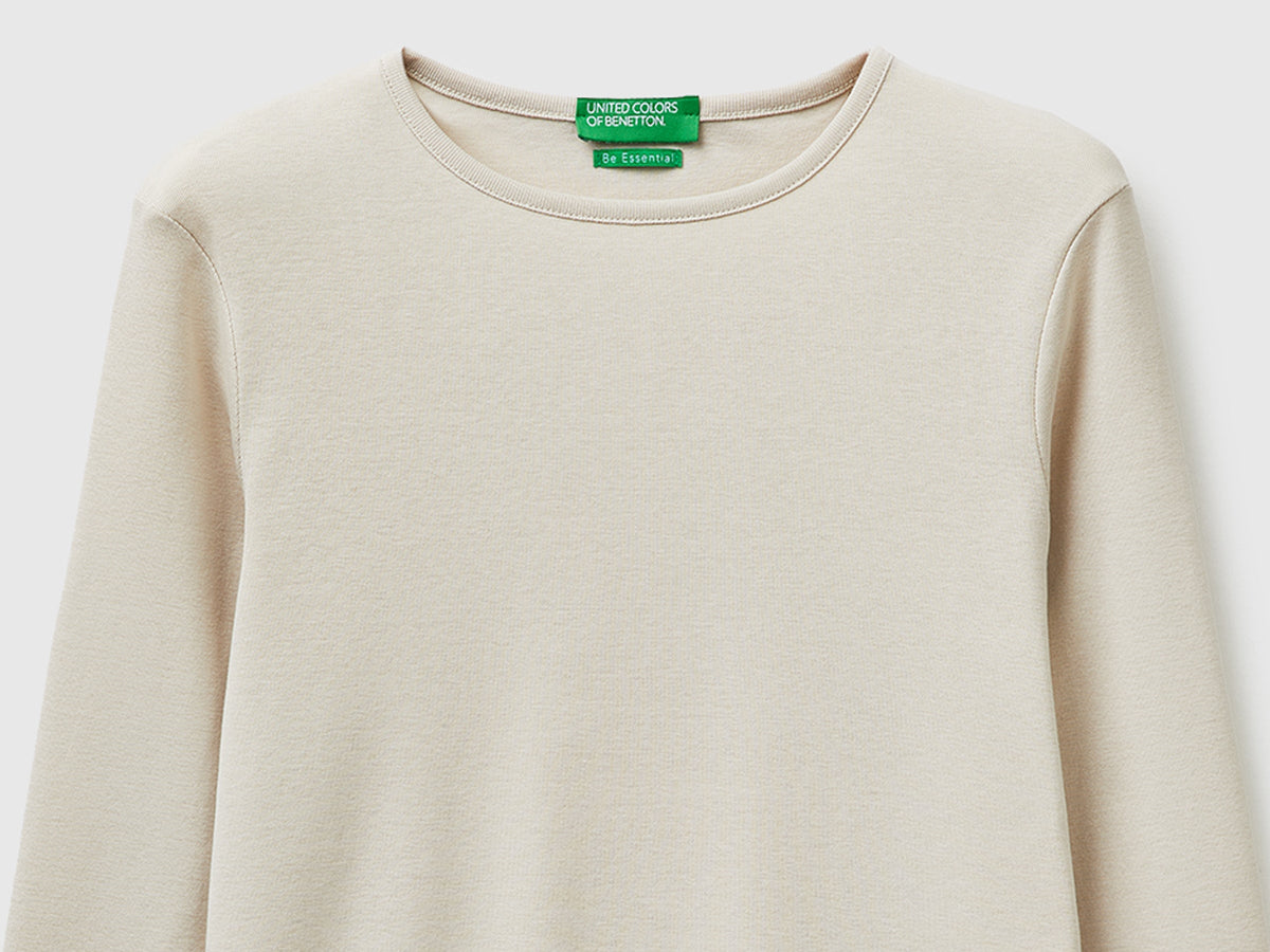 T-shirt slim fit a manica lunga