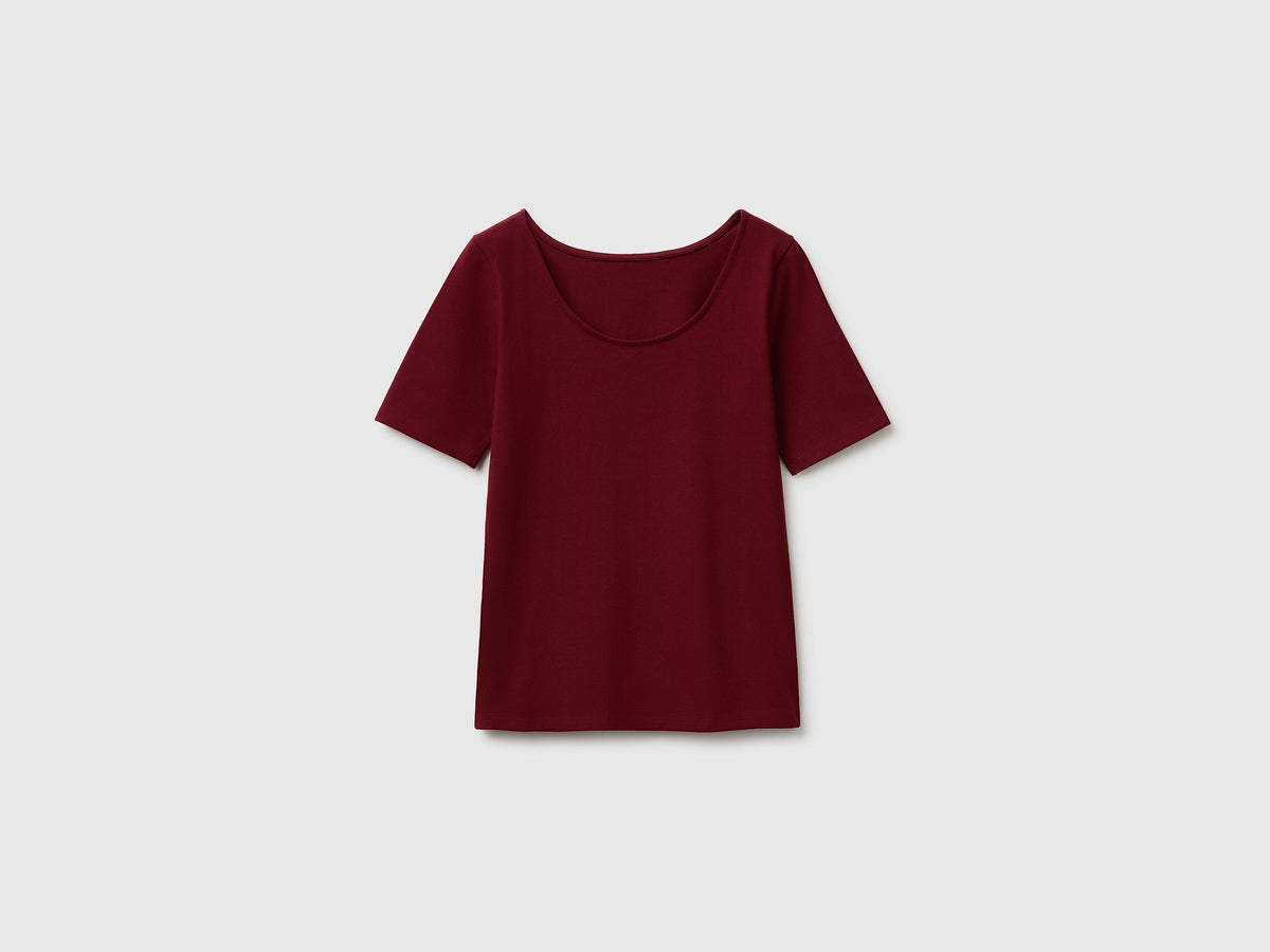 T-shirt slim fit reversibile