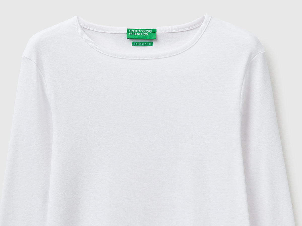T-shirt slim fit a manica lunga