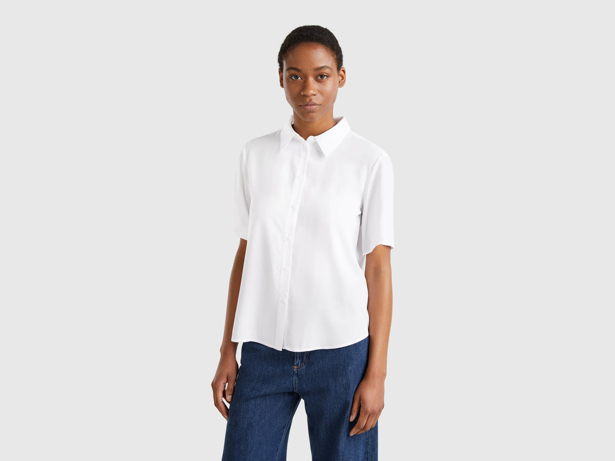 Camicia manica 3/4 in viscosa