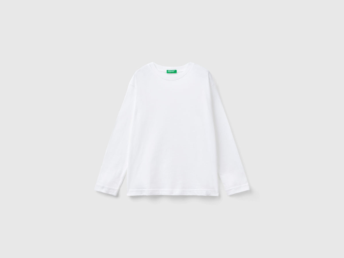 T-shirt girocollo in cotone bio