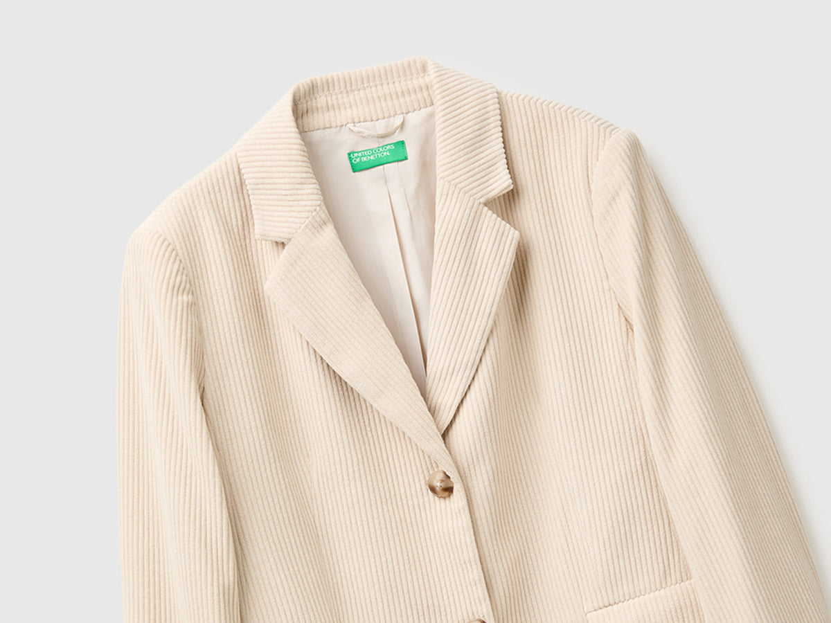 Blazer in velluto a costine