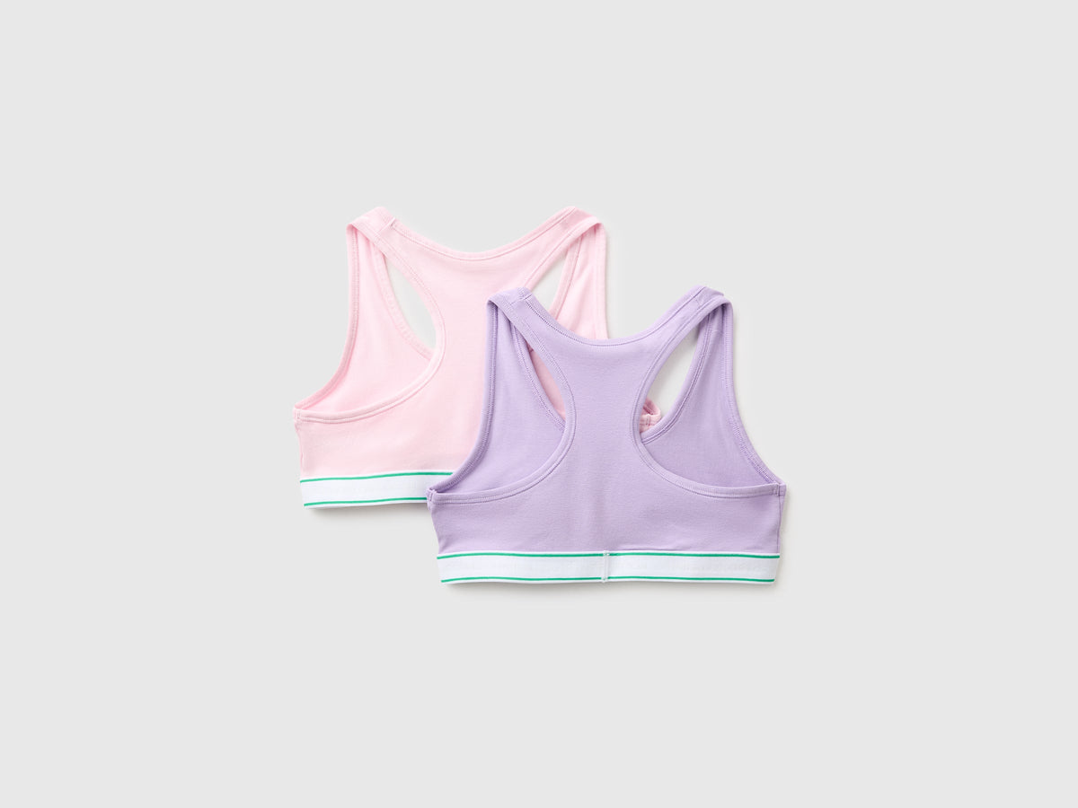 Due brassiere in cotone
