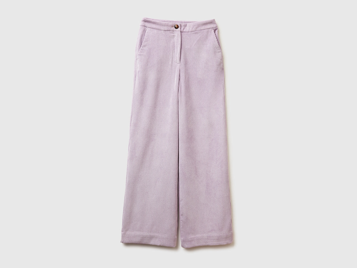 Pantaloni svasati in velluto