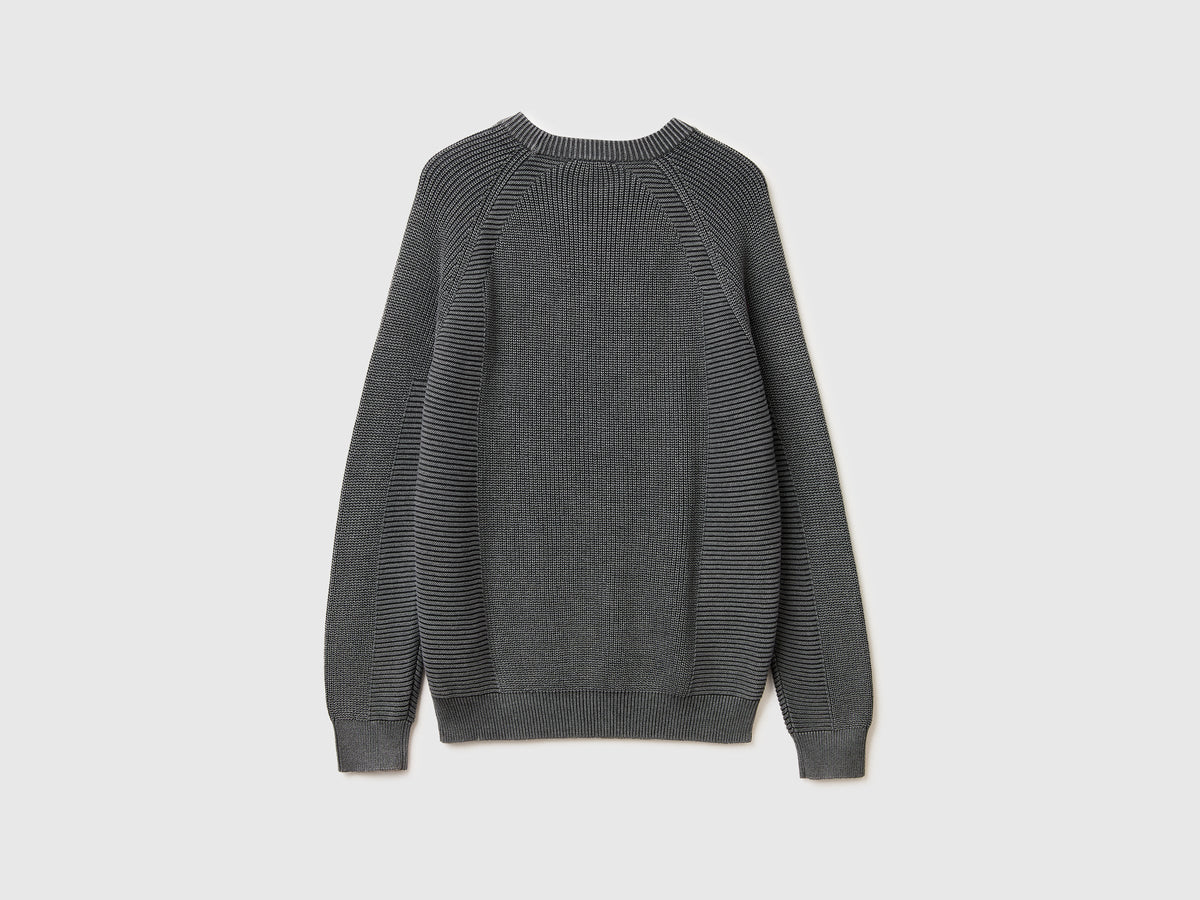 Maglia regular fit stone washed