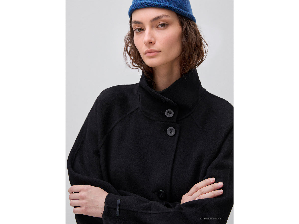 Cappotto lungo in lana e cashmere