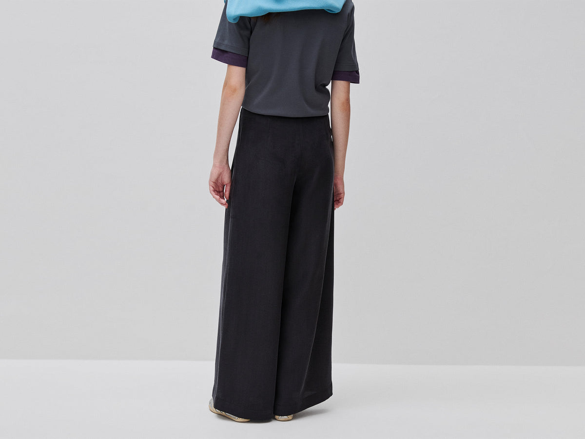 Pantaloni ampi 100% lyocell