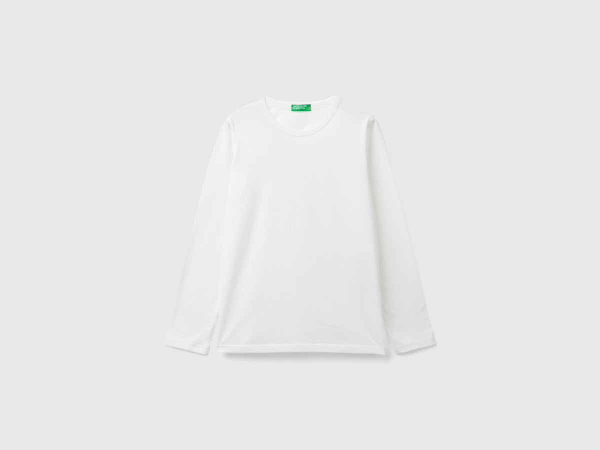 T-shirt a manica lunga in cotone bio