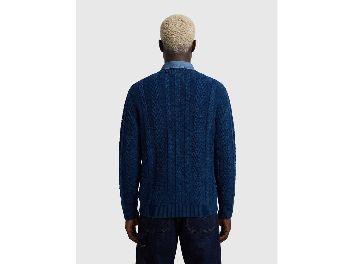 Maglione a trecce 100% lana