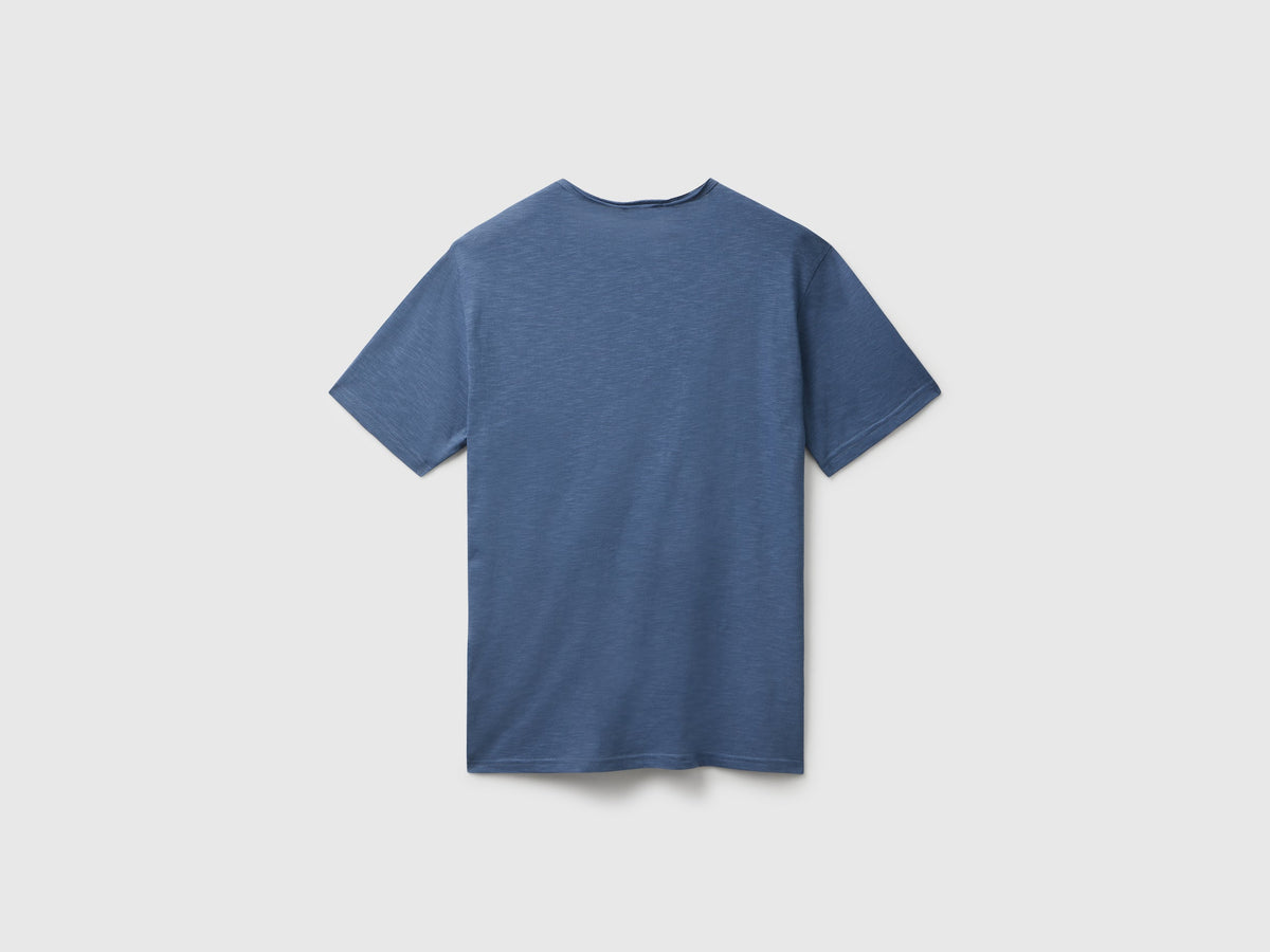 T-shirt in cotone fiammato