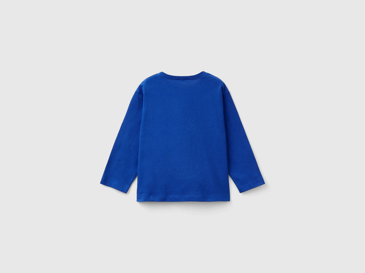 T-shirt manica lunga in cotone