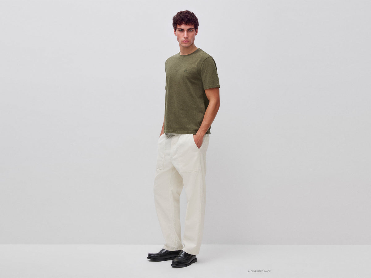 Joggers cropped in velluto