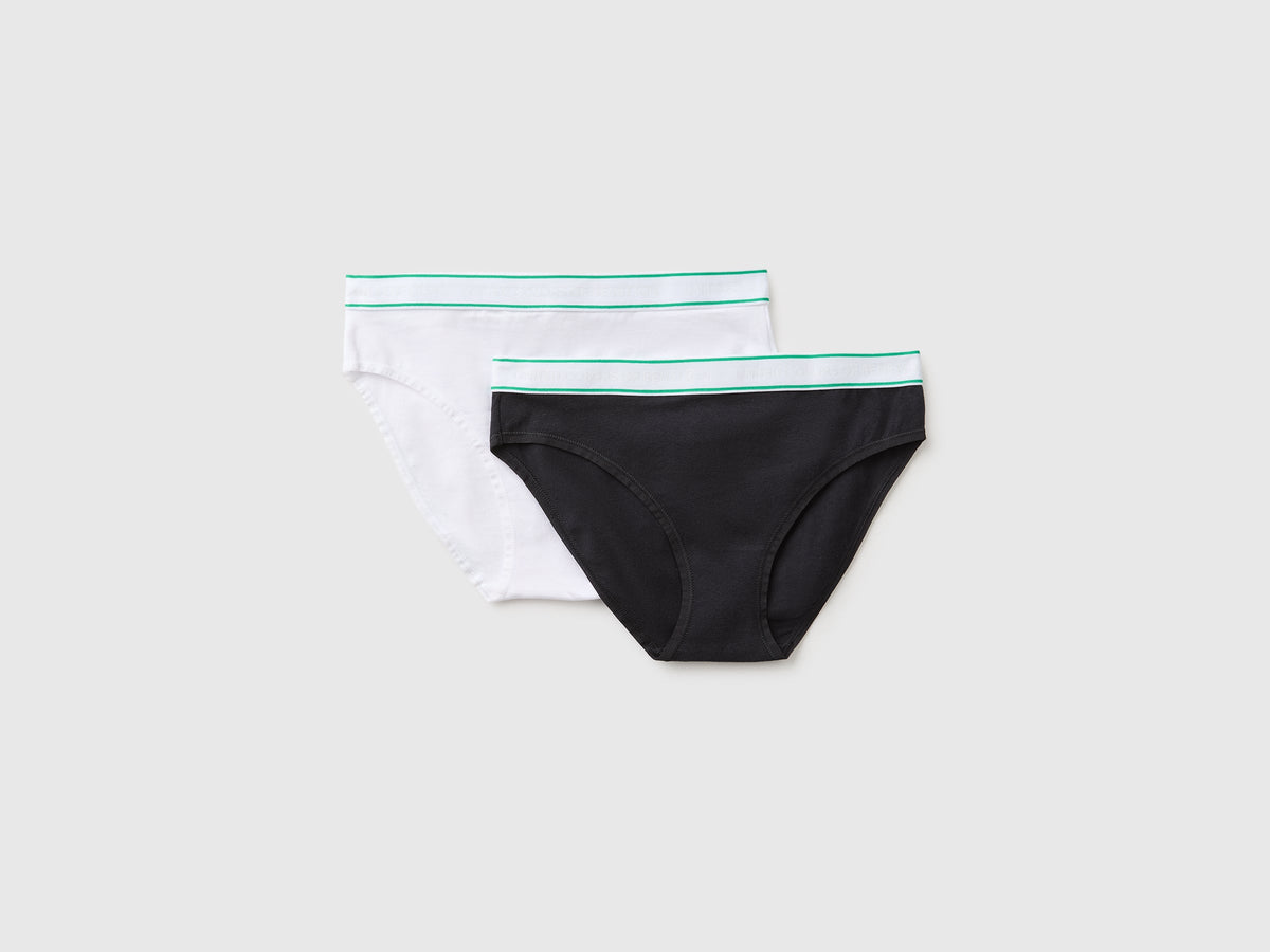 Due slip con elastico logato