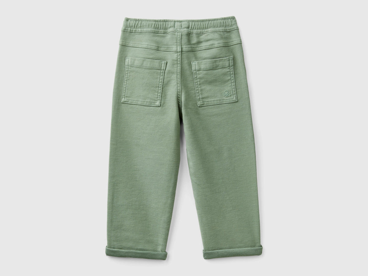 Joggers in misto cotone con coulisse