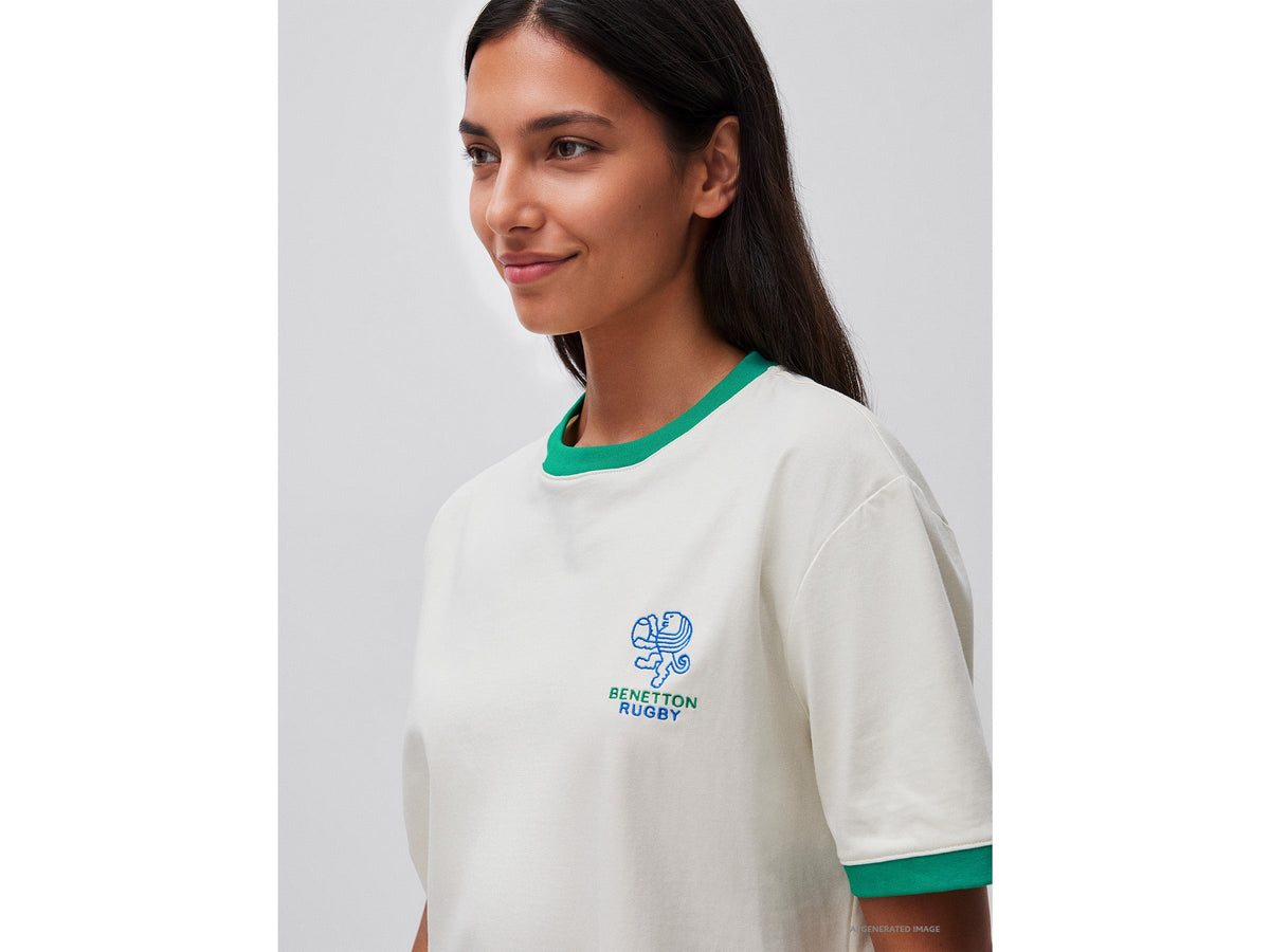 T-shirt Benetton Rugby 100% cotone