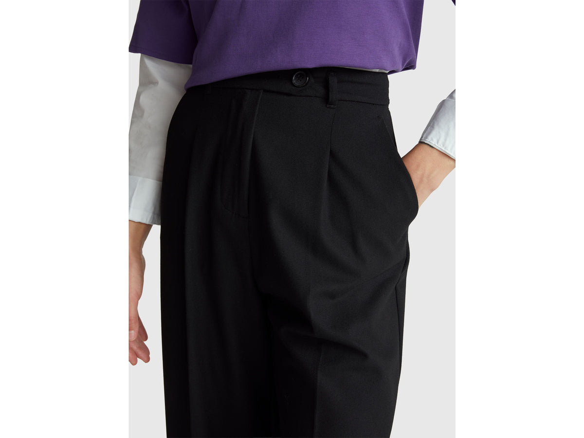 Pantaloni ampi in flanella