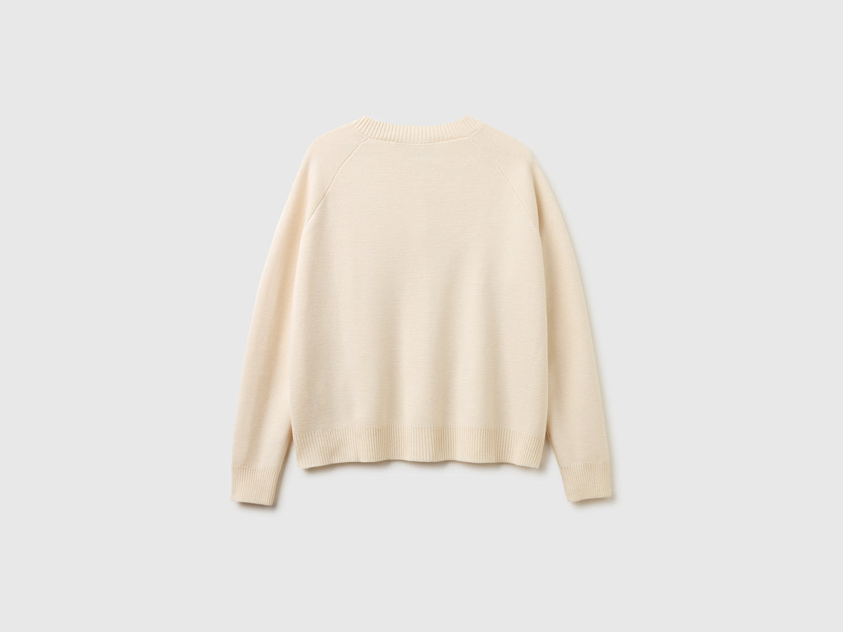 Cardigan lavorato con bottoni