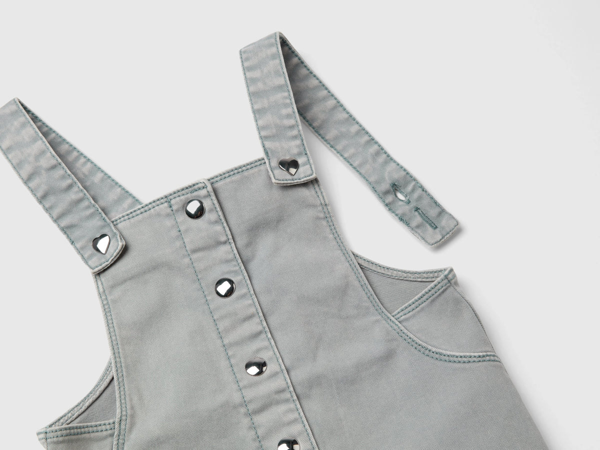 Vestito salopette in cotone stretch