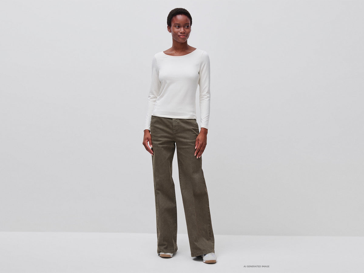 Pantaloni wide leg