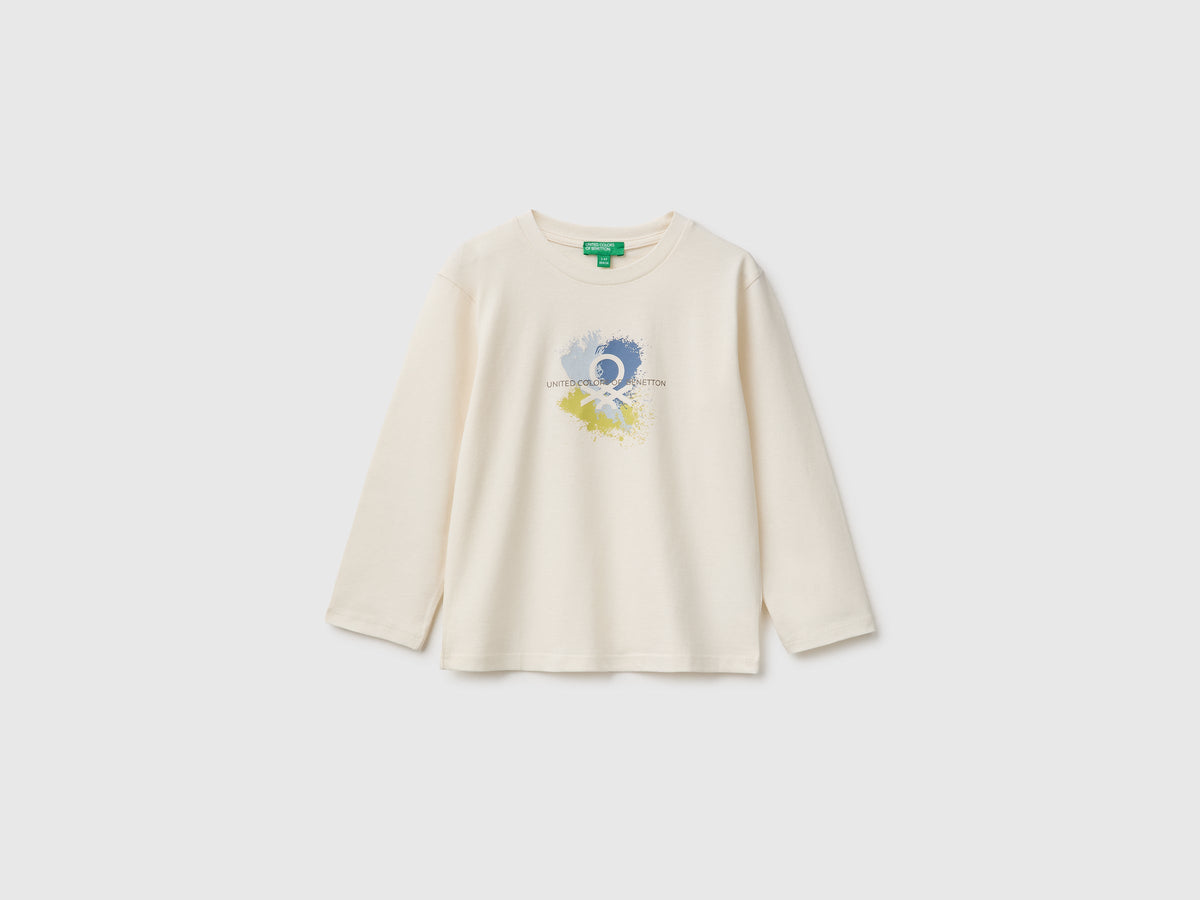 T-shirt manica lunga con stampa