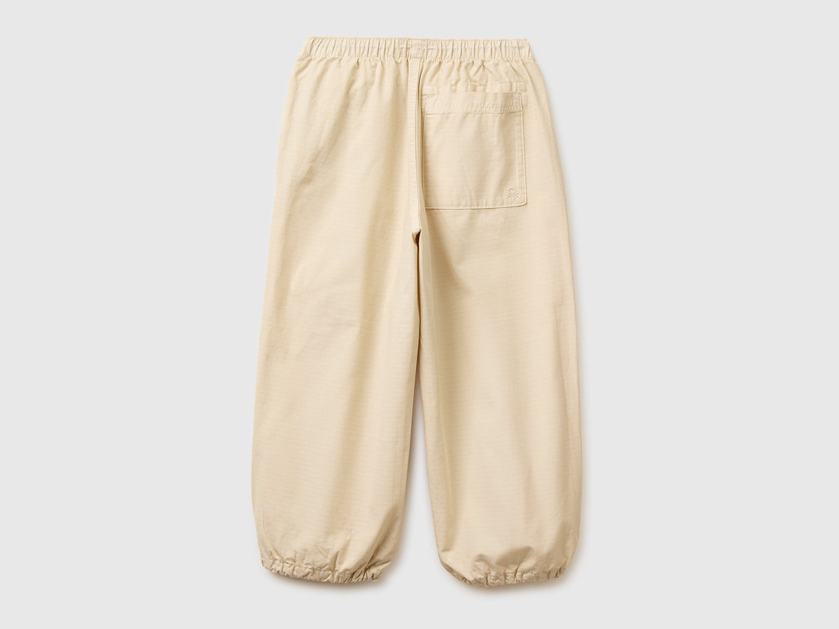 Pantaloni parachute in cotone