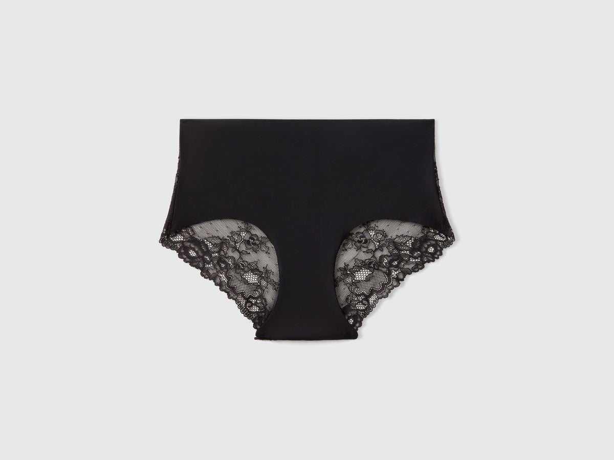 Culotte elasticizzate con pizzo