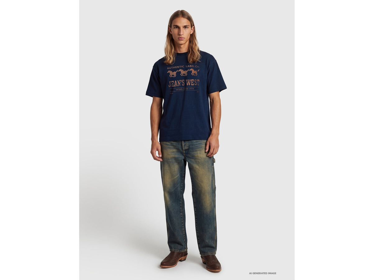 T-shirt con stampa Jean's West 100% cotone