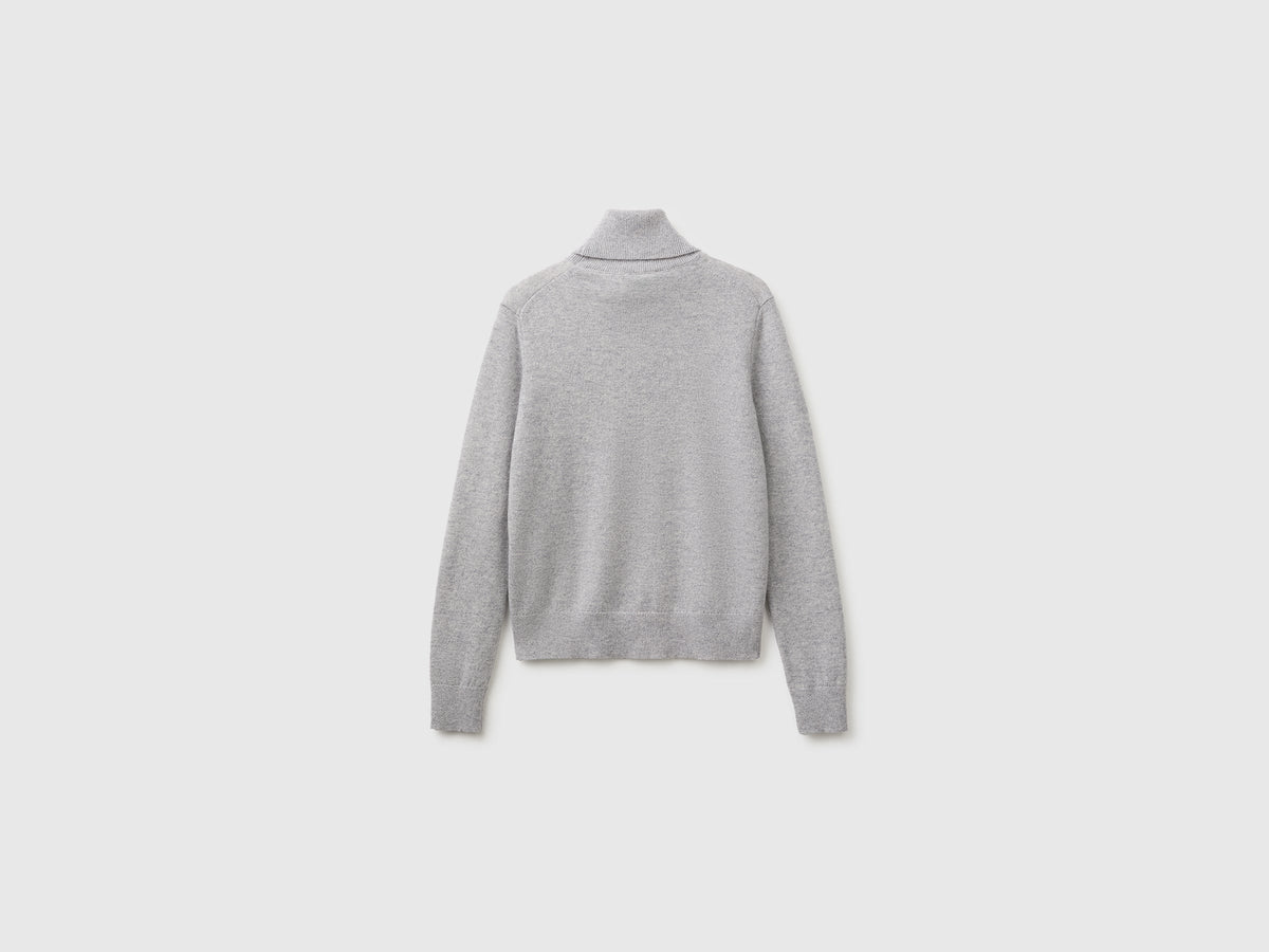 Dolcevita grigio chiaro in puro cashmere