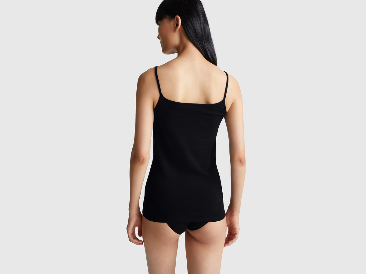 Canotta in cotone stretch