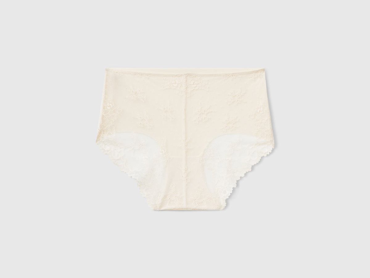 Culotte elasticizzate con pizzo