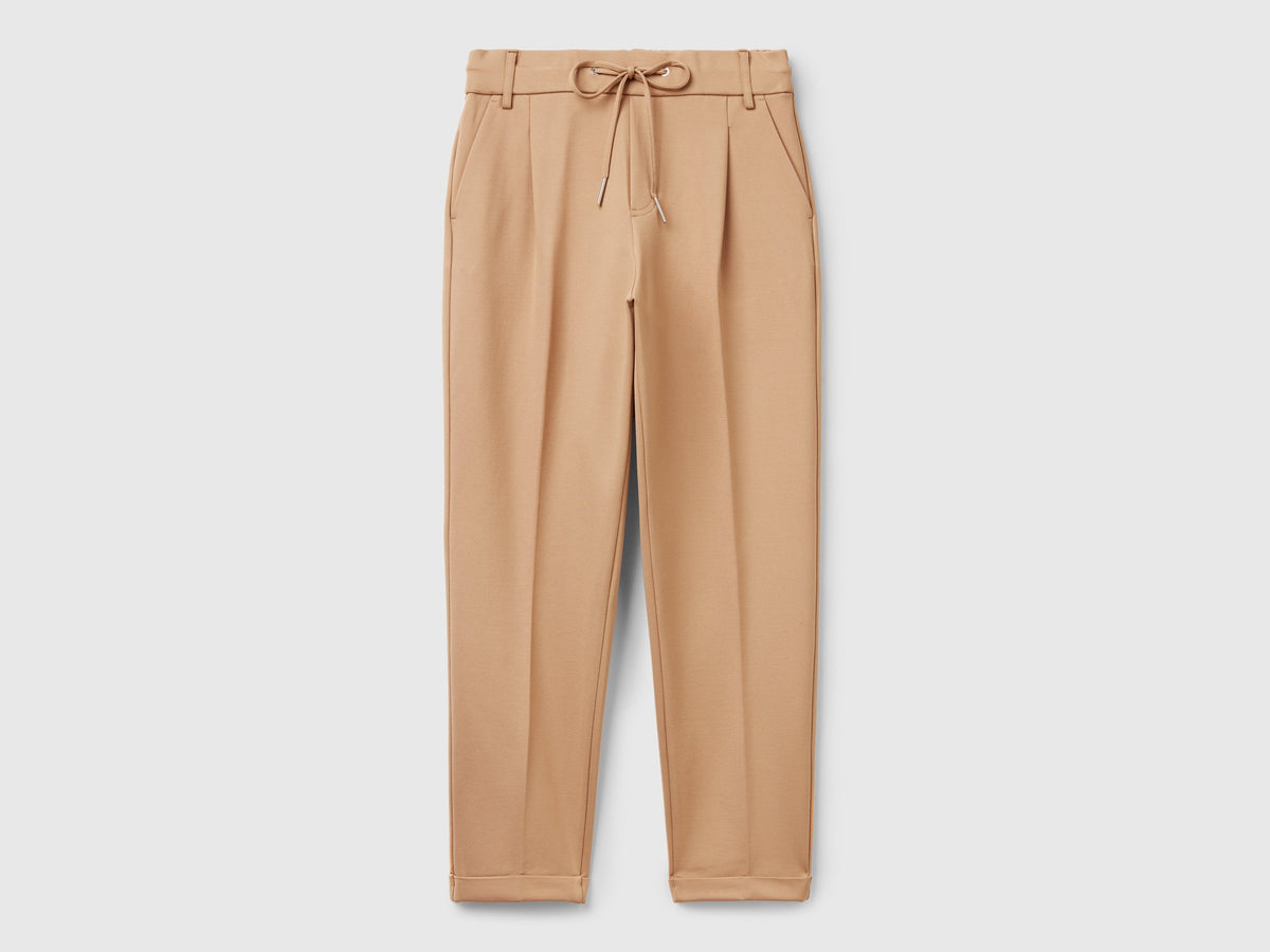 Pantaloni tinta unita con coulisse