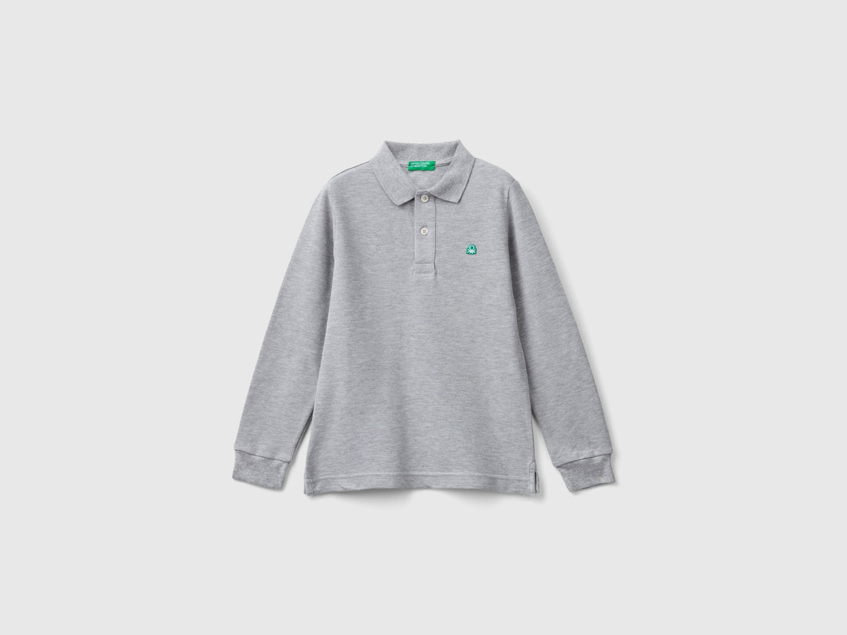 Polo manica lunga cotone