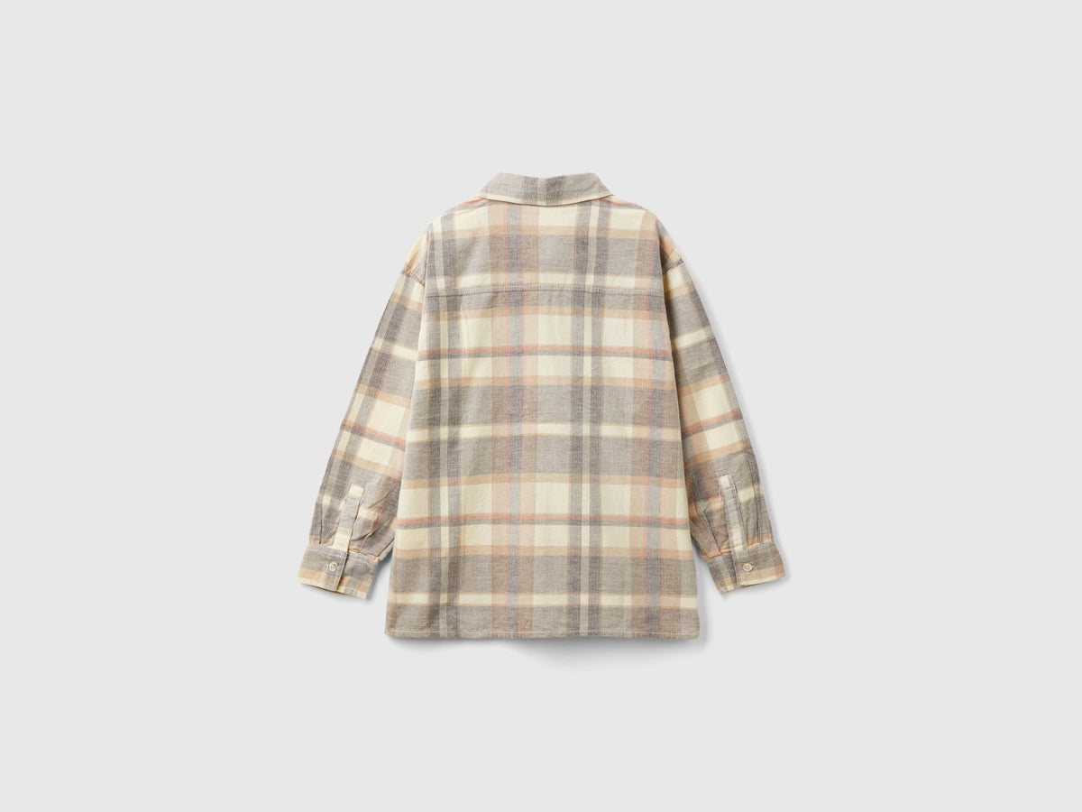 Camicia tartan in velluto