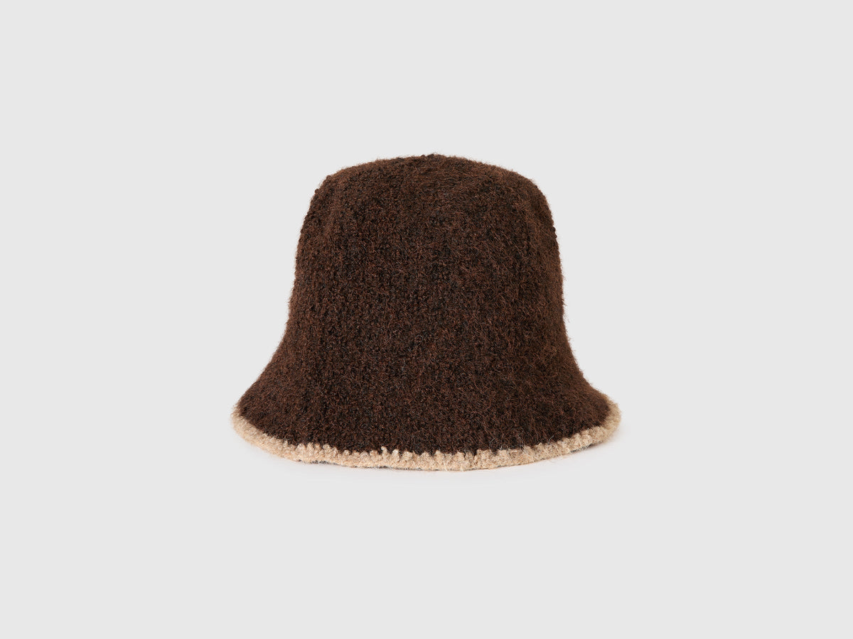 Cappello in misto lana bouclè