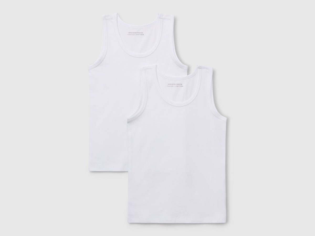 Due canotte in cotone biologico stretch