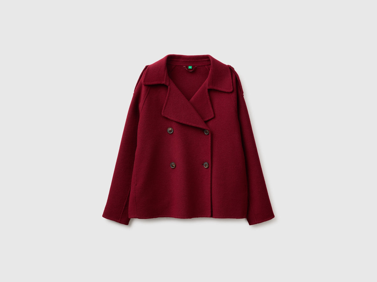 Cappotto corto doppiopetto