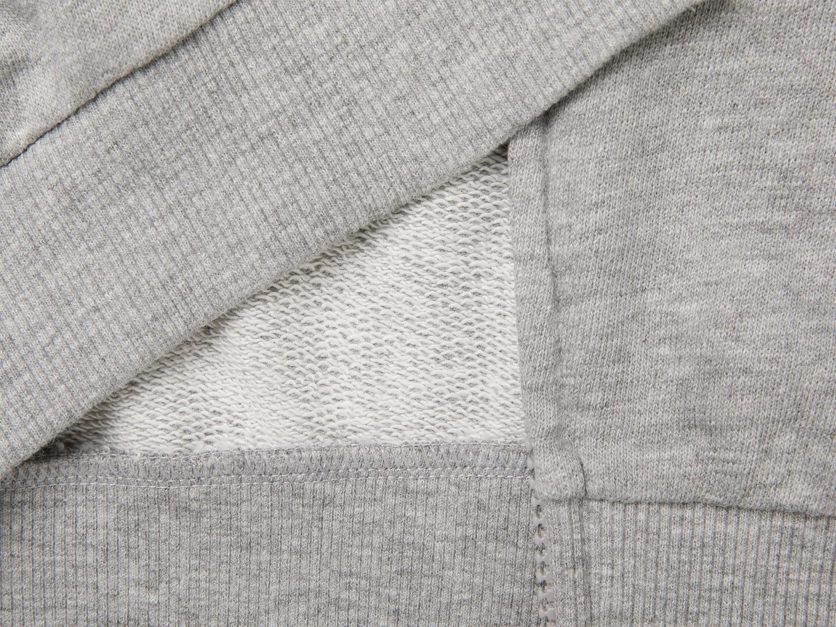Felpa con zip 100% cotone
