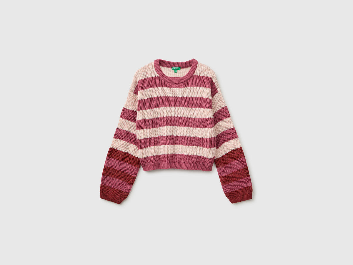 Maglia a righe bicolor