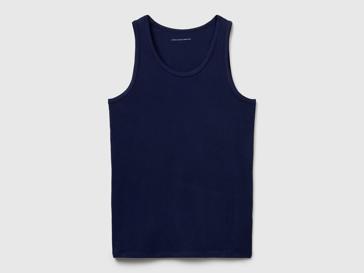 Canotta in cotone stretch