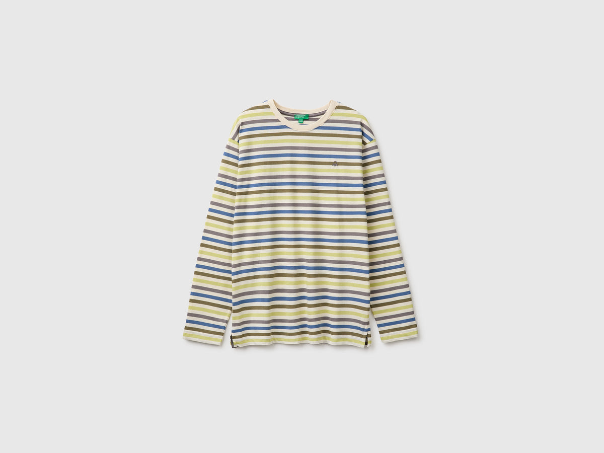 T-shirt a righe in cotone bio