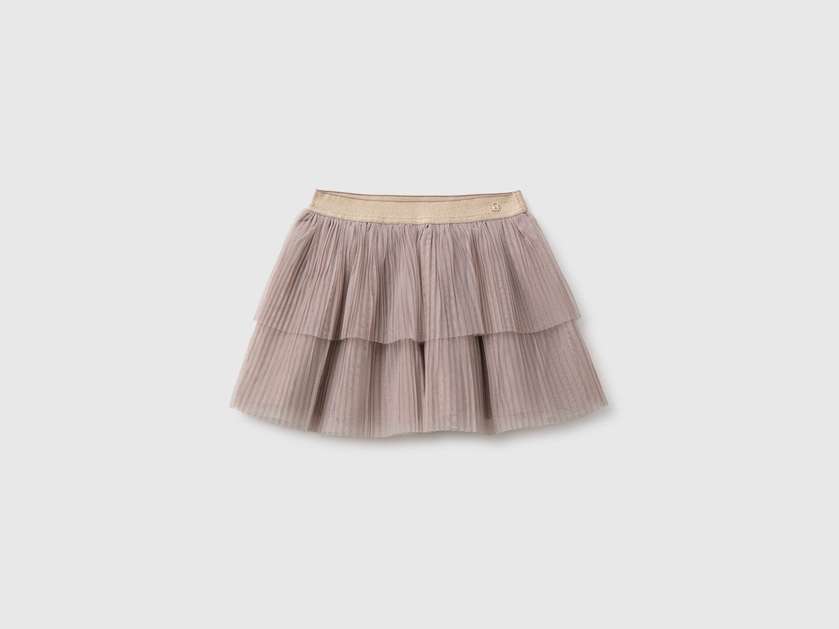 Gonna in tulle plissé