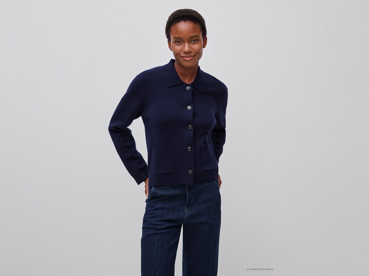 Giacca in maglia in misto cashmere
